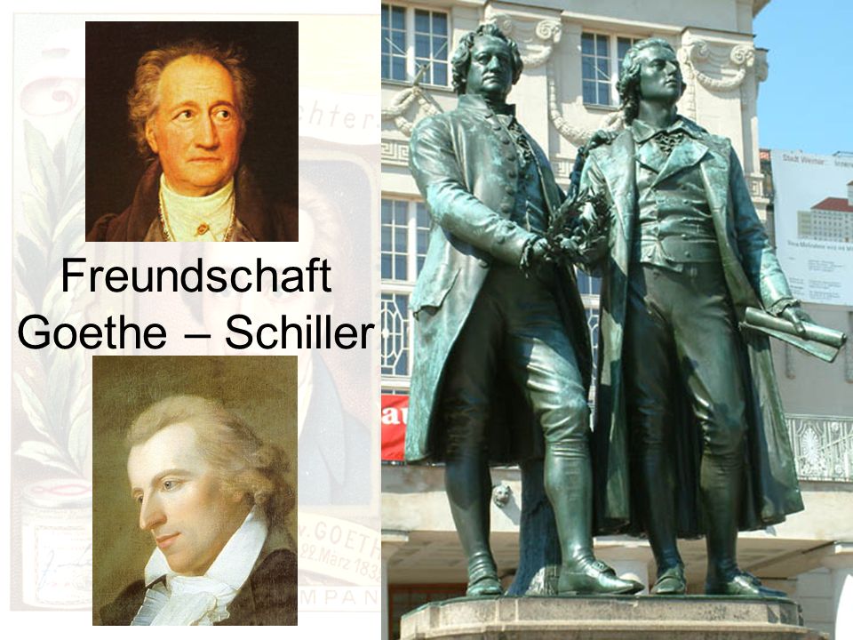 Kennenlernen von goethe und schiller