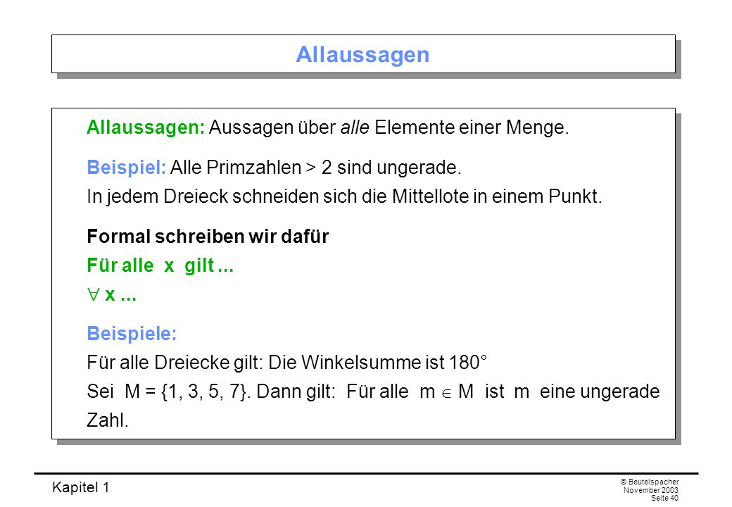 menge der ungeraden zahlen