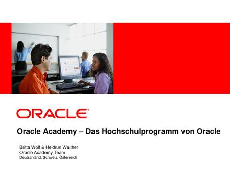 Oracle Academy – Das Hochschulprogramm von Oracle