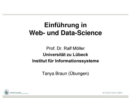 Einführung in Web- und Data-Science