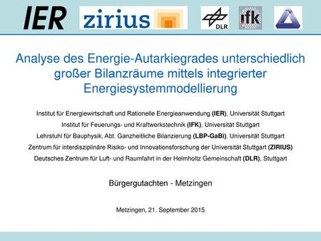 Bürgergutachten - Metzingen