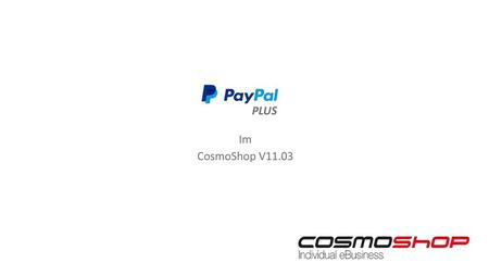 PLUS Im CosmoShop V11.03.
