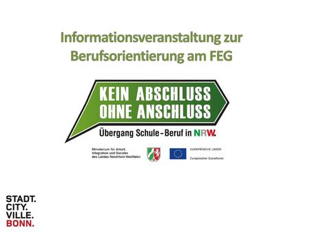 Informationsveranstaltung zur Berufsorientierung am FEG