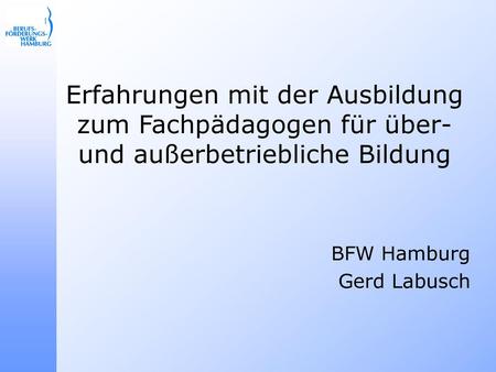 BFW Hamburg Gerd Labusch