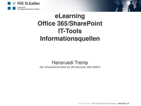 eLearning Office 365/SharePoint IT-Tools Informationsquellen