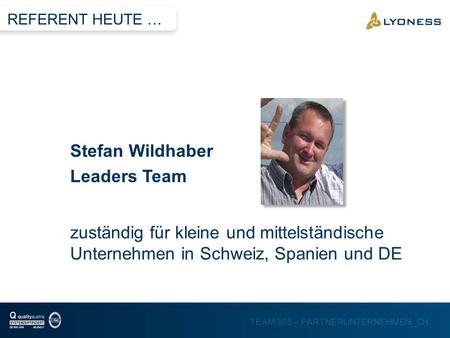 Stefan Wildhaber Leaders Team