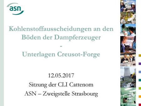 Sitzung der CLI Cattenom ASN – Zweigstelle Strasbourg