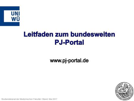 Leitfaden zum bundesweiten PJ-Portal