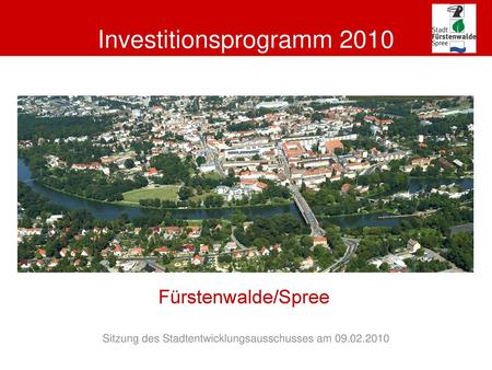 Investitionsprogramm 2010