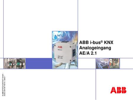 ABB i-bus® KNX Analogeingang AE/A 2.1