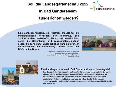 Soll die Landesgartenschau 2022