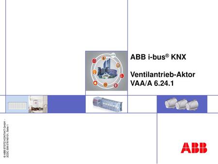 ABB i-bus® KNX  Ventilantrieb-Aktor VAA/A