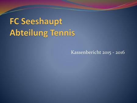 FC Seeshaupt Abteilung Tennis