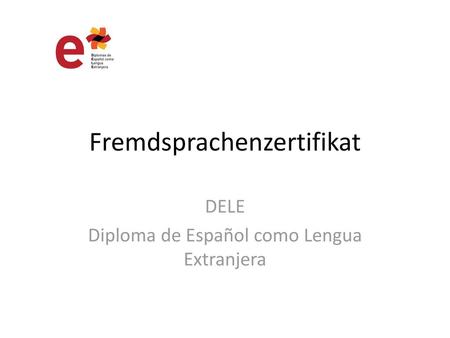 Fremdsprachenzertifikat