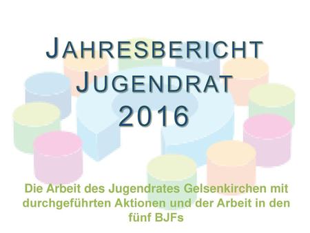 Jahresbericht Jugendrat 2016