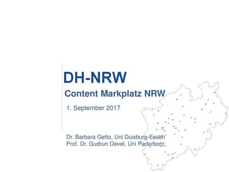 Content Markplatz NRW 1. September 2017