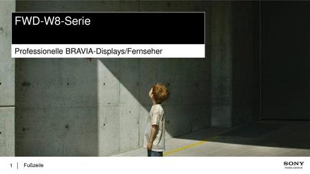 FWD-W8-Serie Professionelle BRAVIA-Displays/Fernseher Fußzeile.