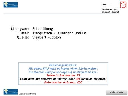 Tierquatsch – Auerhahn und Co.