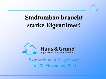 Symposium in Magdeburg