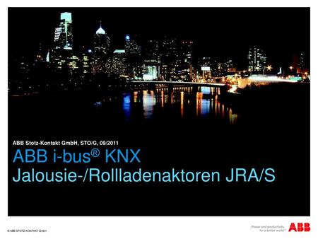 ABB i-bus® KNX Jalousie-/Rollladenaktoren JRA/S