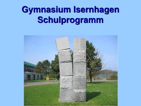 Gymnasium Isernhagen Schulprogramm