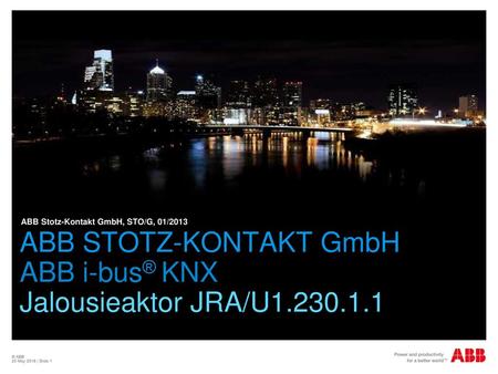 ABB STOTZ-KONTAKT GmbH ABB i-bus® KNX Jalousieaktor JRA/U