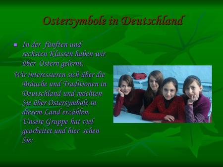 Ostersymbole in Deutschland