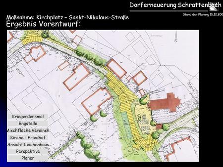 Ergebnis Vorentwurf: Dorferneuerung Schrattenbach