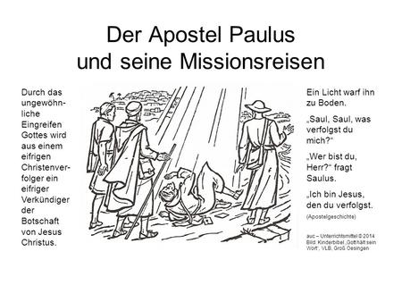Der Apostel Paulus und seine Missionsreisen