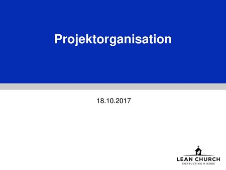 Projektorganisation 18.10.2017.