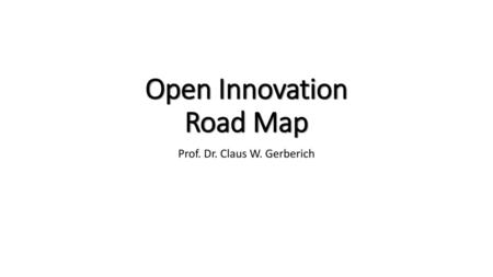 Open Innovation Road Map