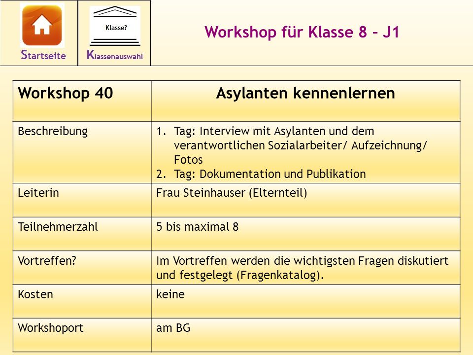 Fragen zum kennenlernen workshop