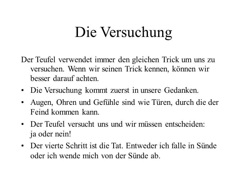 sind gedanken sünde