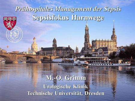 Prähospitales Management der Sepsis Technische Universität, Dresden