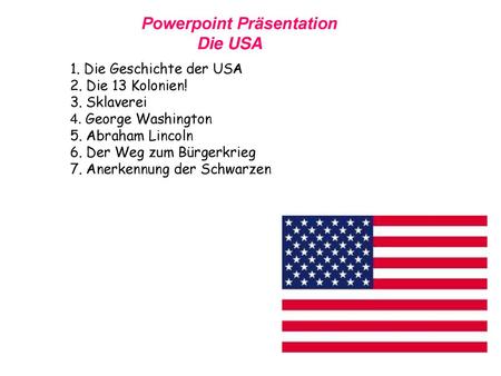 Powerpoint Präsentation Die USA