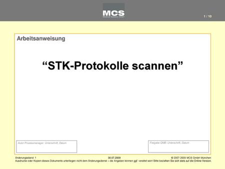 “STK-Protokolle scannen”