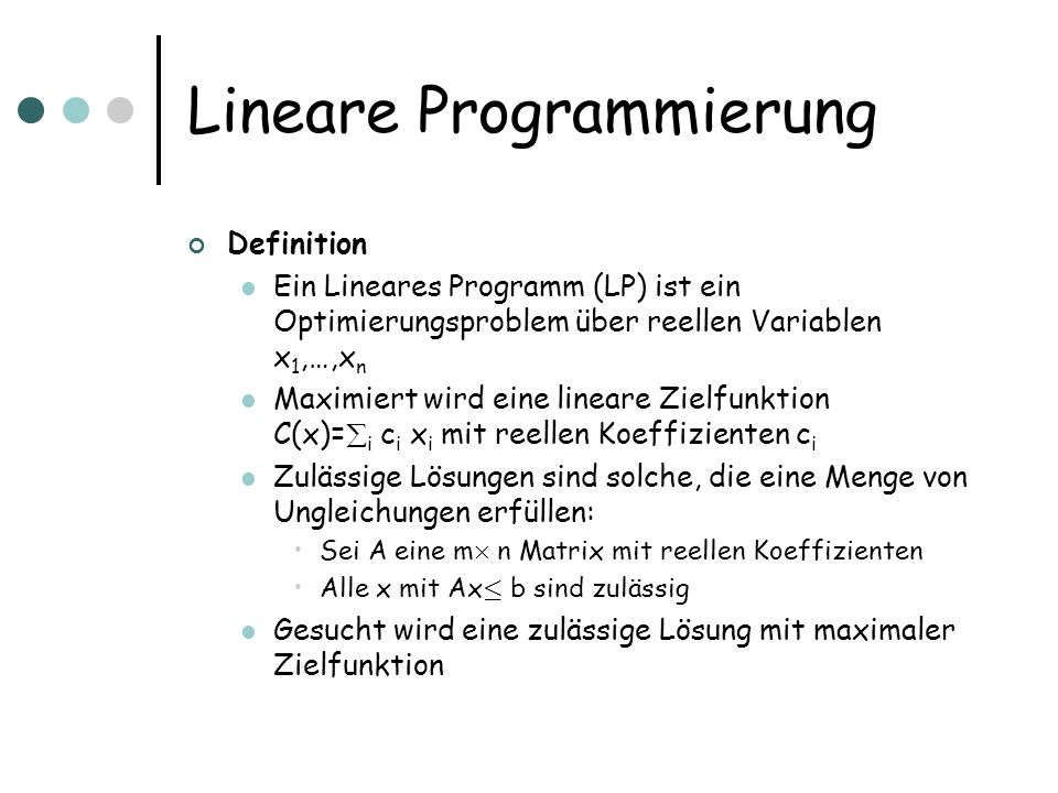 Lineare Programmierung Beispiel Essay Provisional Governing