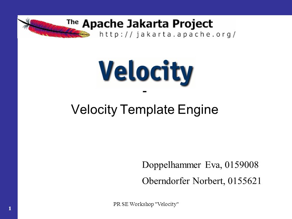 Velocity Template velocity template engine ppt herunterladen
