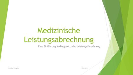 Medizinische Leistungsabrechnung