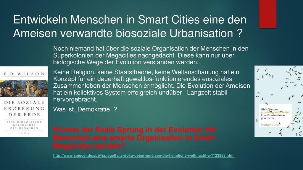 Entwickeln Menschen in Smart Cities eine den Ameisen verwandte biosoziale Urbanisation