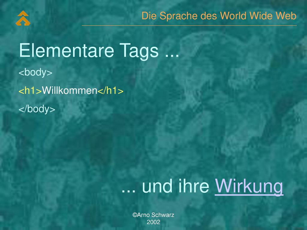 Elementare Tags und ihre Wirkung