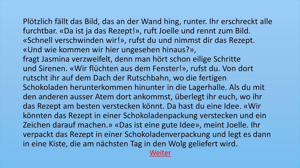 Plötzlich fällt das Bild, das an der Wand hing, runter