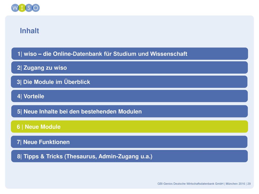 Inhalt 1| wiso – die Online-Datenbank für Studium und Wissenschaft