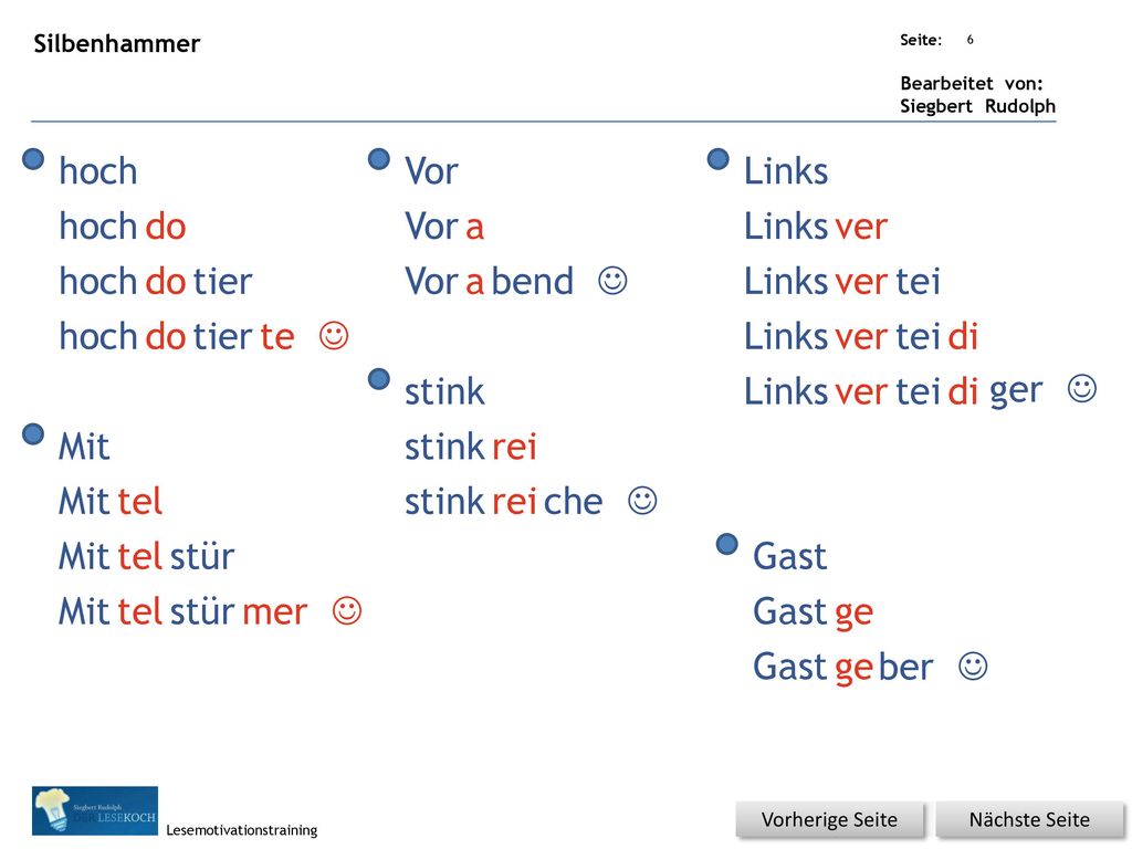 hoch Vor Links hoch do Vor a Links ver hoch do tier Vor a bend J Links