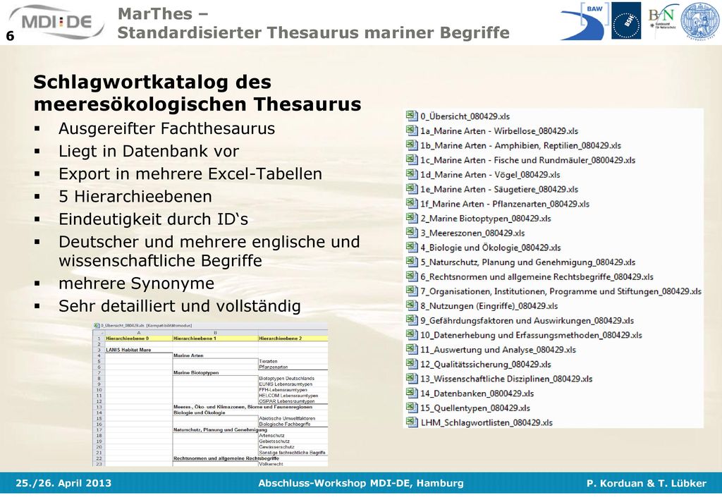 Schlagwortkatalog des meeresökologischen Thesaurus