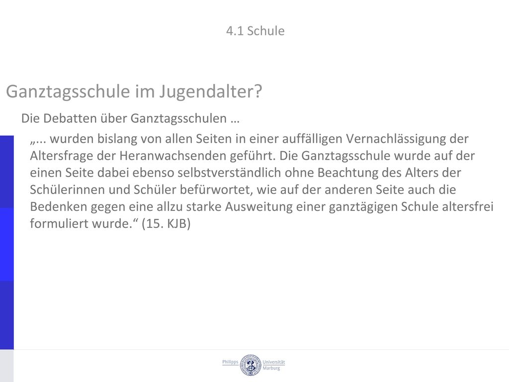 Ganztagsschule im Jugendalter
