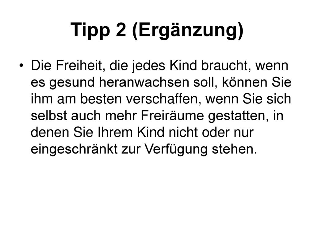 Tipp 2 (Ergänzung)