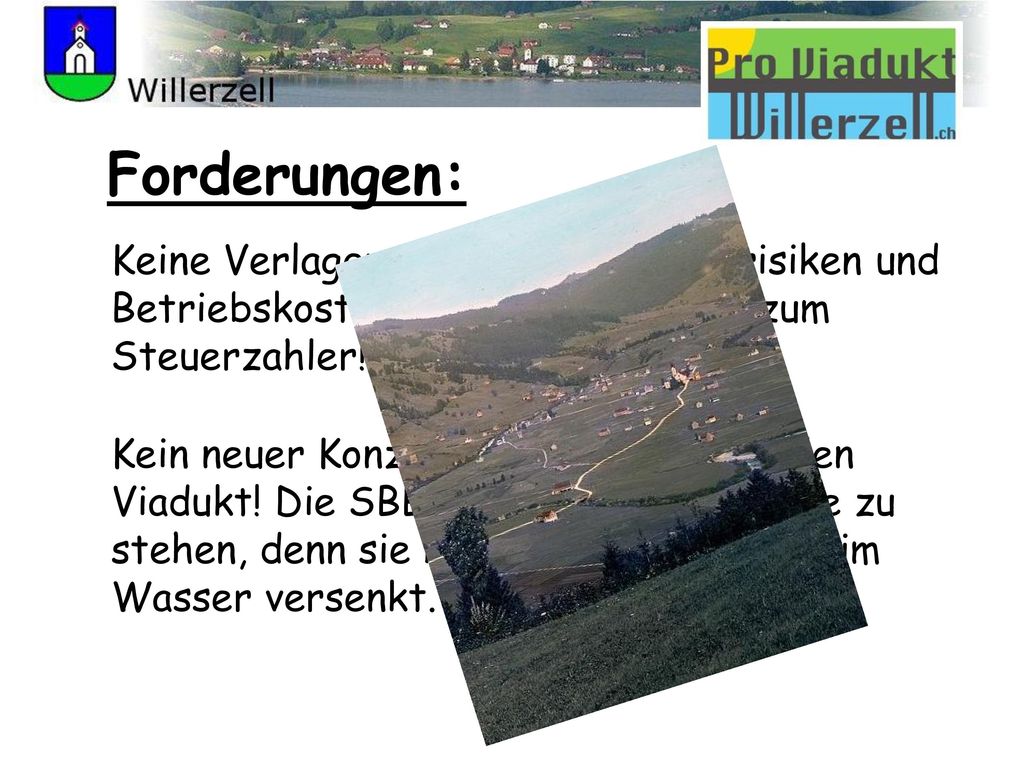 Forderungen: Keine Verlagerungen der Betriebsrisiken und Betriebskosten von der EWAG hin zum Steuerzahler!