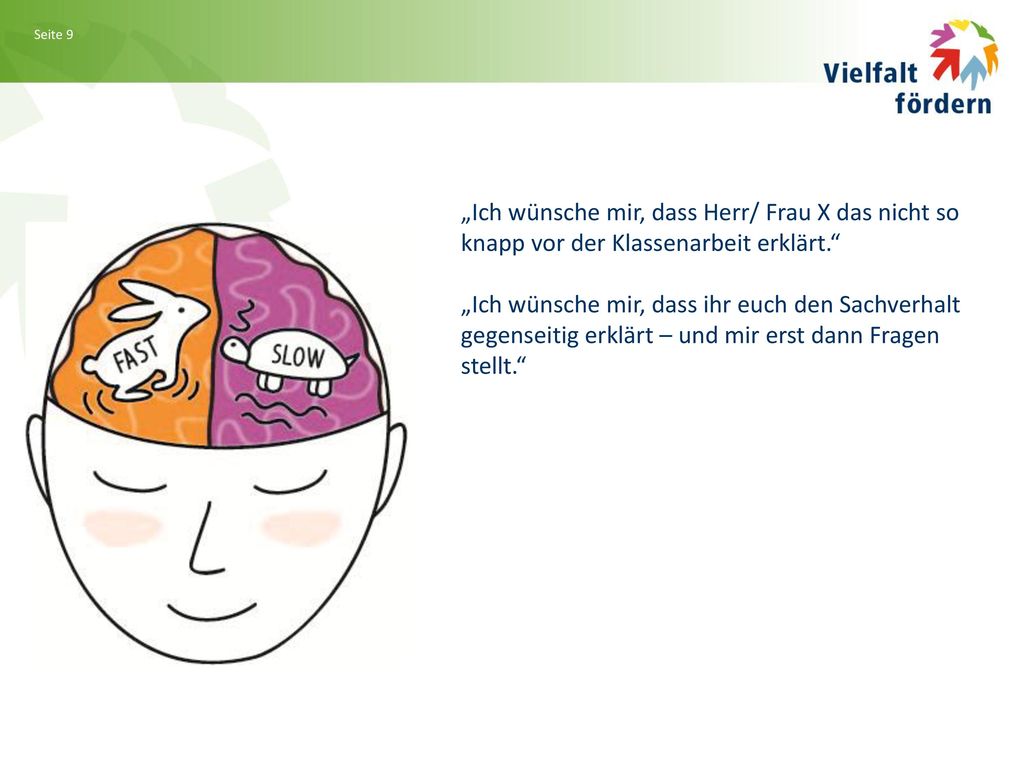 „Ich wünsche mir, dass Herr/ Frau X das nicht so knapp vor der Klassenarbeit erklärt.