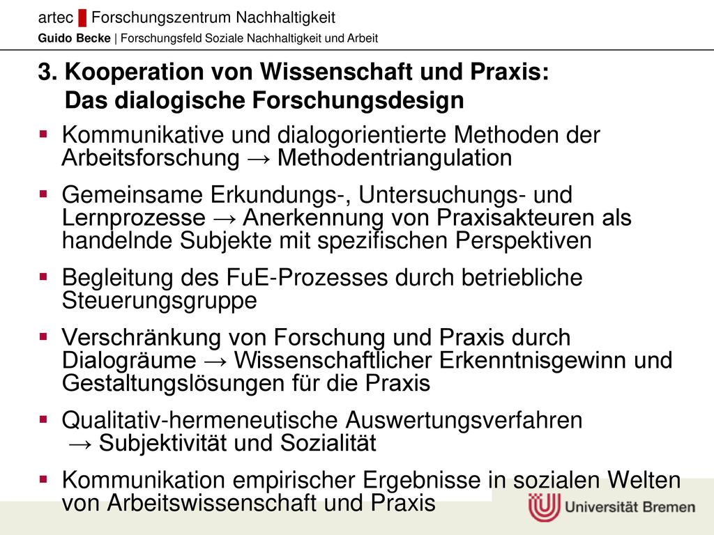 3. Kooperation von Wissenschaft und Praxis: Das dialogische Forschungsdesign